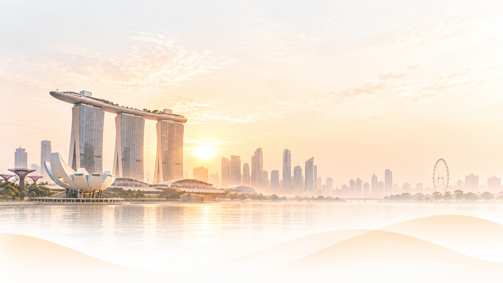 Singapore business services and market illustration